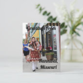 Grüße von Hannibal, Missouri Postkarte (Stehend Vorderseite)