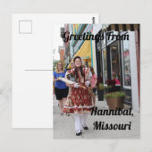 Grüße von Hannibal, Missouri Postkarte (Vorne/Hinten)