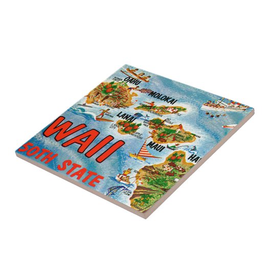 Grüße von Hawaii Fliese (Seite)