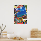 Grüße von Hawaii Poster (Küche)