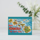 Grüße von Hawaii Postkarte (Stehend Vorderseite)