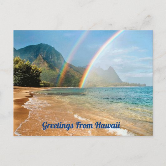Grüße von Hawaii Postkarte (Vorderseite)