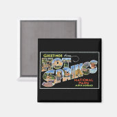 Grüße von heißen Quellen! Magnet (Vorderseite/Rückseite)