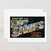 Grüße von heißen Quellen! Postkarte (Vorne/Hinten)