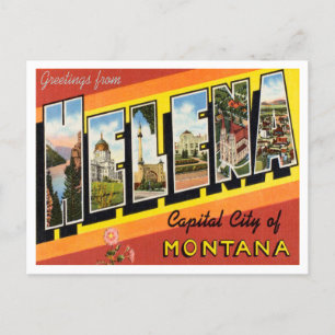 Grüße von Helena, Hauptstadt Stadt Montana Postkarte