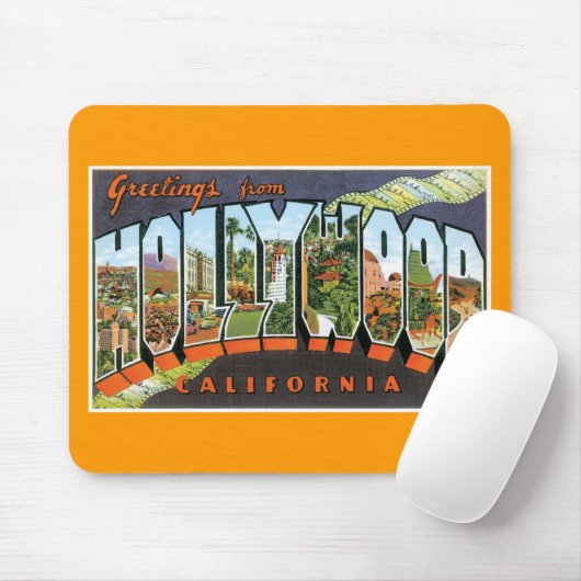 Grüße von Hollywood! Mousepad (Mit Mouse)