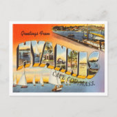 Grüße von Hyannis, Cape Cod, Massachusetts Postkarte (Vorderseite)