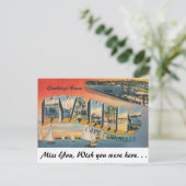 Grüße von Hyannis Postkarte (Stehend Vorderseite)