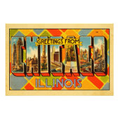 Grüße von Illinois Fotodruck (Vorne)