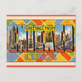 Grüße von Illinois Postkarte (Vorderseite)