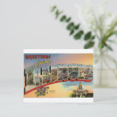 Grüße von Illinois Postkarte (Stehend Vorderseite)