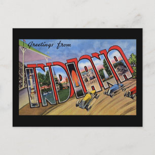 Grüße von Indiana Postkarte