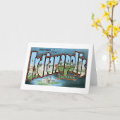 Grüße von Indianapolis, Indiana! Karte (Gelbe Blume)
