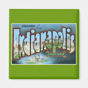 Grüße von Indianapolis, Indiana! Magnet