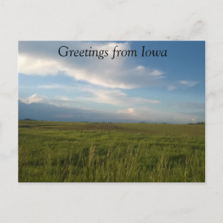 Grüße von Iowa Postkarte