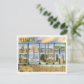 Grüße von Iowa Postkarte (Stehend Vorderseite)