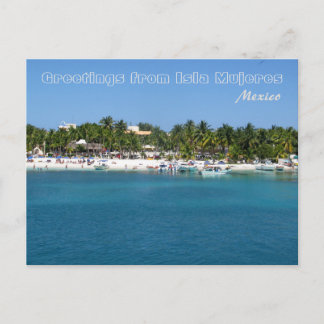 Grüße von Isla Mujeres, Mexiko Postkarte