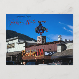 Grüße von Jackson Hole, WY Post Card Postkarte