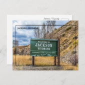 Grüße von Jackson, Wyoming Postkarte (Vorne/Hinten)