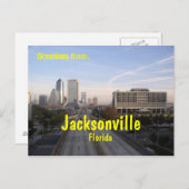 Grüße von Jacksonville Florida, Postkarte (Vorne/Hinten)
