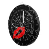 Grüße von Japan Red Lipstick Kiss Black Dartscheibe (Vorderseite rechts)