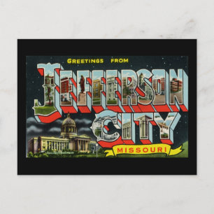 Grüße von Jefferson City Missouri Postkarte