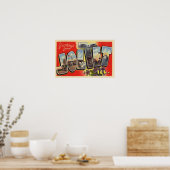 Grüße von Joliet Illinois Poster (Küche)