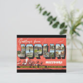 Grüße von Joplin Postkarte (Stehend Vorderseite)