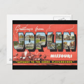 Grüße von Joplin Postkarte (Vorne/Hinten)