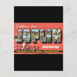 Grüße von Joplin Postkarte