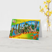 Grüße von Kalifornien Karte (Gelbe Blume)