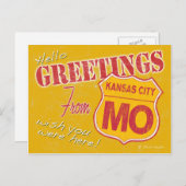 Grüße von Kansas City Missouri Postcard Postkarte (Vorne/Hinten)
