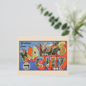 Grüße von Kansas City Missouri Postcard Postkarte (Stehend Vorderseite)