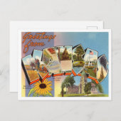 Grüße von Kansas Vintage Travel Postkarte (Vorne/Hinten)