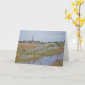 Grüße von Kap Hatteras OBX Karte (Gelbe Blume)