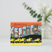 Grüße von Kentucky Postkarte (Stehend Vorderseite)