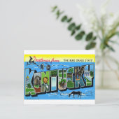 Grüße von Kentucky Postkarte (Stehend Vorderseite)