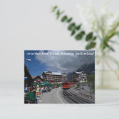 Grüße von Kleine Schedegg 1 Postkarte (Stehend Vorderseite)