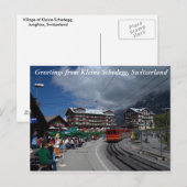 Grüße von Kleine Schedegg 1 Postkarte (Vorne/Hinten)
