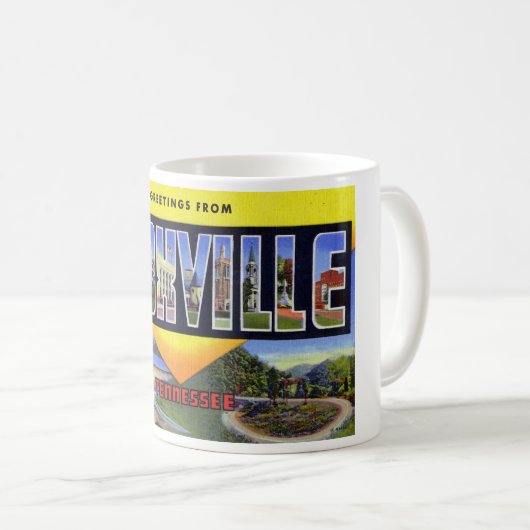 Grüße von Knoxville Tennessee Kaffeetasse (VorderseiteRechts)
