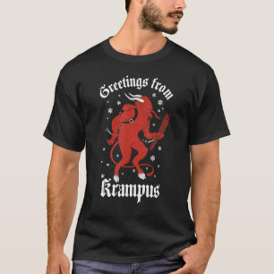 Grüße von Krampus Gruss Vom Krampus Weihnachten T-Shirt