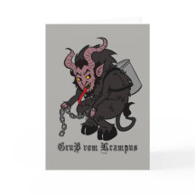 Grüße von Krampus in Braun