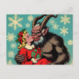Grüße von Krampus Postkarte