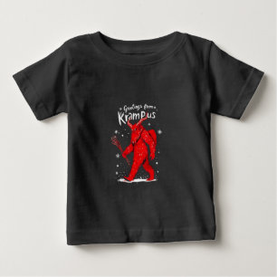 Grüße von Krampus Weihnachten Baby T-shirt
