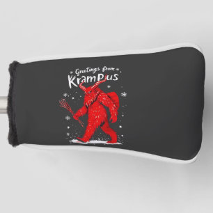 Grüße von Krampus Weihnachten Golf Headcover