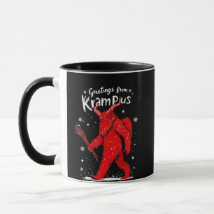 Grüße von Krampus Weihnachten Tasse