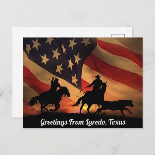 Grüße von Laredo, Texas Postcard Postkarte (Vorne/Hinten)