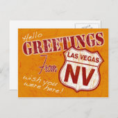 Grüße von Las Vegas Nevada Postcard Postkarte (Vorne/Hinten)