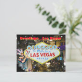 Grüße von Las Vegas Postkarte (Stehend Vorderseite)