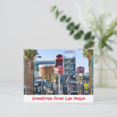 Grüße von Las Vegas Postkarte (Stehend Vorderseite)